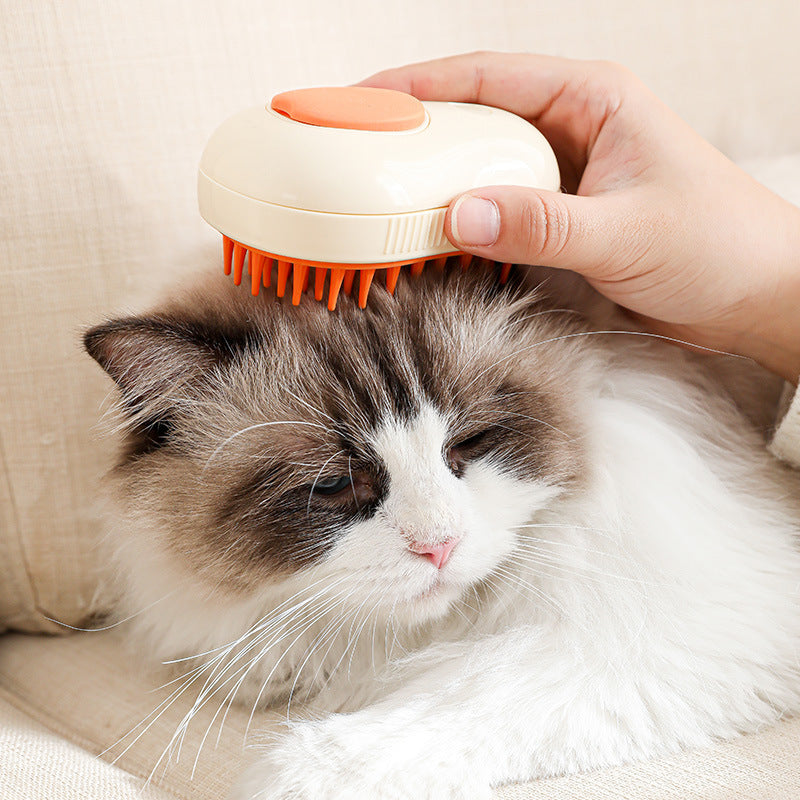 Steamy Cat Brush Cat Dog Grooming Comb Electric Self Cleaning Steam Cat Brush For Massage